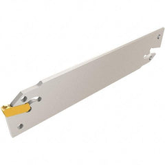 Iscar - 3.5 to 5mm Groove Width, 50mm Max Depth of Cut, Neutral Cut, CGHN Indexable Grooving Blade - Multiple Insert Styles, Series Cut Grip - Apex Tool & Supply