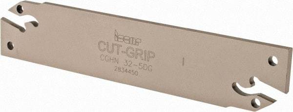 Iscar - 4.4 to 6.4mm Groove Width, 60mm Max Depth of Cut, Neutral Cut, CGHN Indexable Grooving Blade - Multiple Insert Styles, Series Cut Grip - Apex Tool & Supply