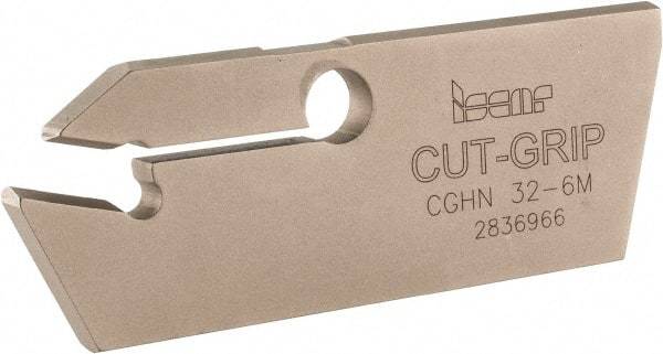 Iscar - 5.6 to 6.4mm Groove Width, 26mm Max Depth of Cut, Neutral Cut, CGHN Indexable Grooving Blade - Multiple Insert Styles, Series Cut Grip - Apex Tool & Supply