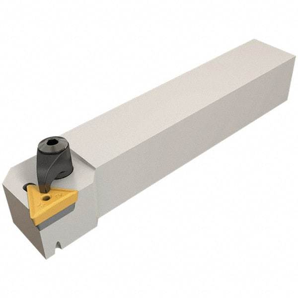 Iscar - CTGP, Left Hand Cut, 12mm Shank Height x 12mm Shank Width, Neutral/Positive Rake Indexable Turning Toolholder - 80mm OAL, TP..1103.. Insert Compatibility, Series Isoturn - Apex Tool & Supply