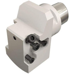 Iscar - GDM.., GI.. Insert, 65mm Head Length, Modular Grooving Blade Holder Head - System Size C6, Through Coolant, Series CAMFIX, ExchangeableHeads - Apex Tool & Supply