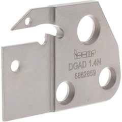Iscar - 1.4mm Insert Width, Cutoff & Grooving Support Blade for Indexables - 1.1" Max Depth of Cut, 1mm Head Projection - Apex Tool & Supply