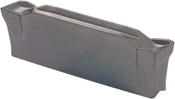 Iscar - DGL3102 IC328 Grade, 0.122" Cutting Width, Carbide Cutoff Insert - 6° Left Hand Lead Angle, 0.0079" Cnr Rad, TiCN Coated, Double End - Apex Tool & Supply
