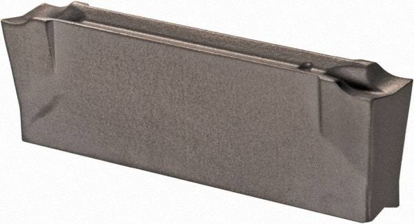 Iscar - DGN3102 J IC20 Grade, 0.122" Cutting Width, Carbide Cutoff Insert - Neutral Lead Angle, 0.008" Cnr Rad, Single End - Apex Tool & Supply