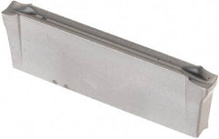 Iscar - DGR2202 IC20 Grade, 0.0866" Cutting Width, Carbide Cutoff Insert - 6° Right Hand Lead Angle, 0.0079" Cnr Rad, Double End - Apex Tool & Supply