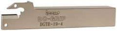 Iscar - Right Hand Cut, 2" Max Workpc Diam, DG. 4.., GRIP 4.. Insert, Indexable Cutoff Toolholder - 3/4" Shank Width, 3/4" Shank Height, 4-1/2" OAL - Apex Tool & Supply