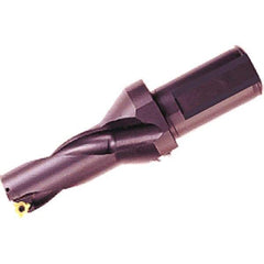 Iscar - 3.8" Max Drill Depth, 2.25xD, 1-11/16" Diam, Indexable Insert Drill - 1-1/2" Shank Diam, Whistle Notch Shank - Apex Tool & Supply