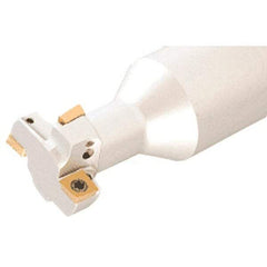 Iscar - 0.9764" Cutting Diam x 0.5512" Cutting Width, 4 Cutter Inserts, 0.6299" Shank Diam, Indexable T-Slot Cutter - Insert Style Q/XOMT, 3.5433" OAL - Apex Tool & Supply
