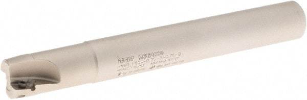 Iscar - 3/4" Cut Diam, 0.394" Max Depth of Cut, 3/4" Shank Diam, 6" OAL, Indexable Square Shoulder End Mill - AP..1003.., HM90 AP..1003.. Inserts, Cylindrical Shank, 90° Lead Angle, Series Heli2000 - Apex Tool & Supply