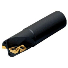 Iscar - 1-1/4" Cut Diam, 1.02" Max Depth of Cut, 1-1/4" Shank Diam, 5.12" OAL, Indexable Square Shoulder End Mill - AD.T 1505.. Inserts, Weldon Shank, 90° Lead Angle, Series Helimill - Apex Tool & Supply