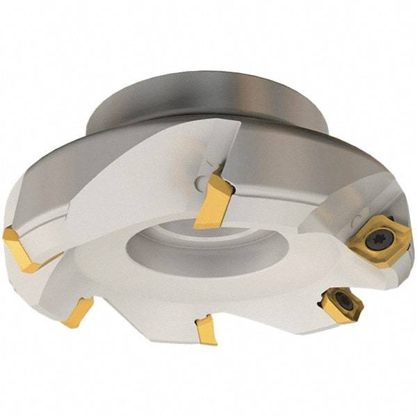 Iscar - 50mm Cut Diam, 22mm Arbor Hole, 6.5mm Max Depth of Cut, 45° Indexable Chamfer & Angle Face Mill - 3 Inserts, SE.. 12 Insert, Right Hand Cut, 3 Flutes, Series IscarMill - Apex Tool & Supply