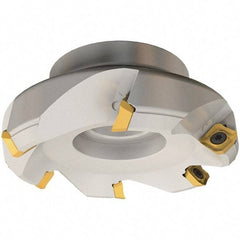 Iscar - 50mm Cut Diam, 22mm Arbor Hole, 6.5mm Max Depth of Cut, 45° Indexable Chamfer & Angle Face Mill - 3 Inserts, SE.. 12 Insert, Right Hand Cut, 3 Flutes, Series IscarMill - Apex Tool & Supply