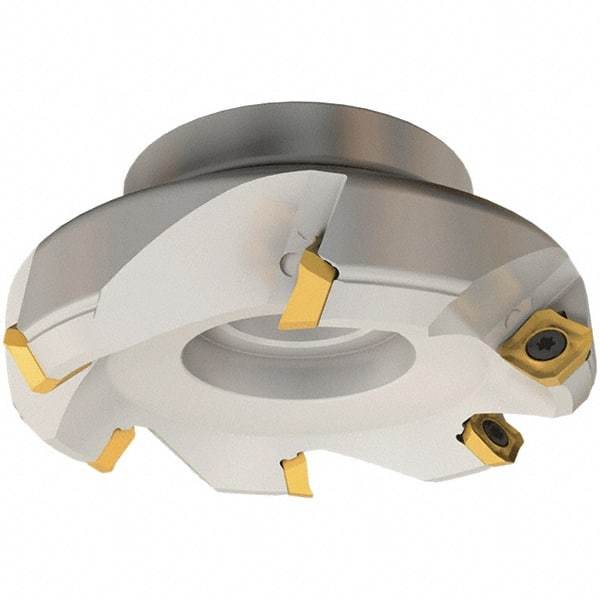 Iscar - 90.9mm Cut Diam, 27mm Arbor Hole, 6.5mm Max Depth of Cut, 45° Indexable Chamfer & Angle Face Mill - 6 Inserts, SE.. 12 Insert, Right Hand Cut, 6 Flutes, Series IscarMill - Apex Tool & Supply
