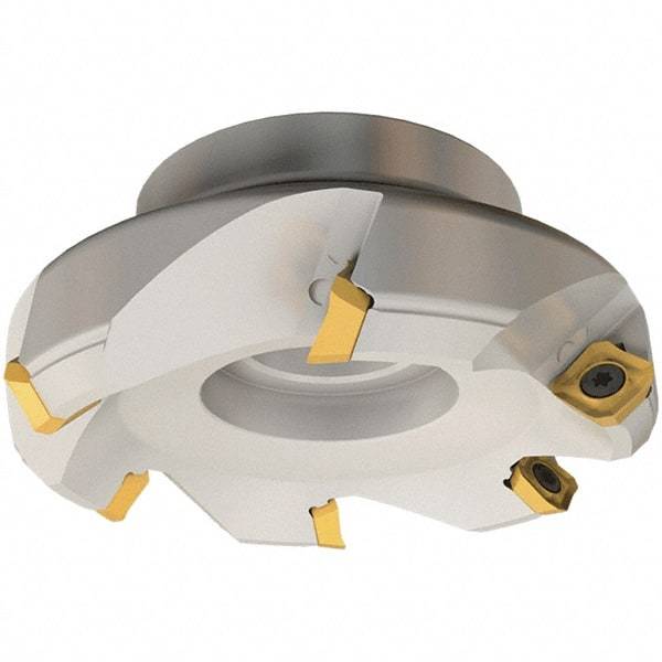 Iscar - 135mm Cut Diam, 40mm Arbor Hole, 6.5mm Max Depth of Cut, 45° Indexable Chamfer & Angle Face Mill - 7 Inserts, SE.. 12 Insert, Right Hand Cut, 7 Flutes, Series IscarMill - Apex Tool & Supply