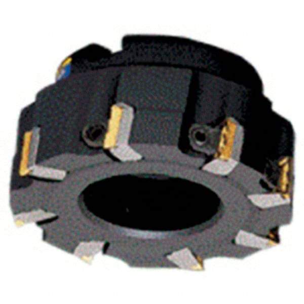 Iscar - 6 Inserts, 80mm Cut Diam, 27mm Arbor Diam, 18mm Max Depth of Cut, Indexable Square-Shoulder Face Mill - 0/90° Lead Angle, 50mm High, TPKN 2204 Insert Compatibility, Series IscarMill - Apex Tool & Supply