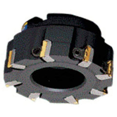 Iscar - 6 Inserts, 80mm Cut Diam, 27mm Arbor Diam, 18mm Max Depth of Cut, Indexable Square-Shoulder Face Mill - 0/90° Lead Angle, 50mm High, TPKN 2204 Insert Compatibility, Series IscarMill - Apex Tool & Supply