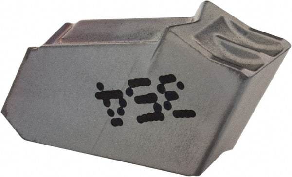 Iscar - GFN W IC354 Grade, 0.1614" Cutting Width, Carbide Cutoff Insert - 0° Neutral Lead Angle, 0.0094" Cnr Rad, TiCN Coated, Single End - Apex Tool & Supply