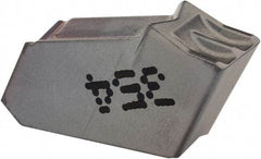 Iscar - GFN W IC354 Grade, 0.1614" Cutting Width, Carbide Cutoff Insert - 0° Neutral Lead Angle, 0.0094" Cnr Rad, TiCN Coated, Single End - Apex Tool & Supply