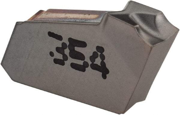 Iscar - GFR JS IC354 Grade, 0.1181" Cutting Width, Carbide Cutoff Insert - 4° Right Hand Lead Angle, 0.0012" Cnr Rad, TiCN Coated, Single End - Apex Tool & Supply