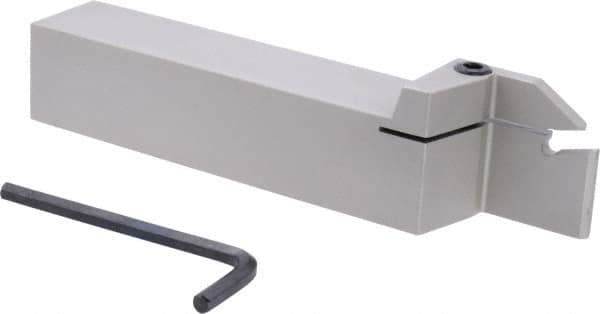 Iscar - External Thread, 1.26" Max Depth of Cut, 0.236" Min Groove Width, 7" OAL, Right Hand Indexable Grooving Cutoff Toolholder - 1-1/4" Shank Height x 1-1/4" Shank Width, GI.. Insert Style, GHG Toolholder Style, Series Cut Grip - Apex Tool & Supply