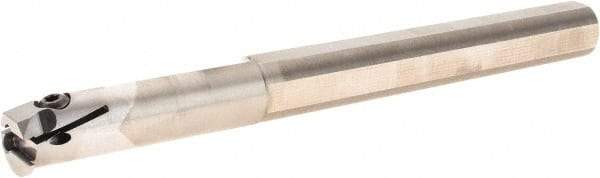 Iscar - GHIR, Internal, Right Hand, 0.177" Max Depth of Cut, 0.079 to 0.138" Groove Width, Indexable Grooving Tool Holder - GI.., TIPI 3.4MT Insert Compatibility, 3/4" Shank Width, 8" OAL, Through Coolant - Apex Tool & Supply