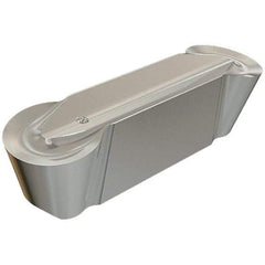 Iscar - 8040GIDA Grade ID5, 8mm Cutting Width Diamond Tipped Grooving Insert - 25mm Max Depth of Cut, Neutral, 4mm Corner Radius - Apex Tool & Supply