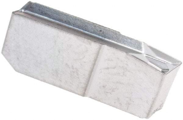 Iscar - 24GIM Grade IC354, 2.4mm Cutting Width Carbide Grooving Insert - Neutral, 0.17mm Corner Radius, TiN/TiCN Finish - Apex Tool & Supply
