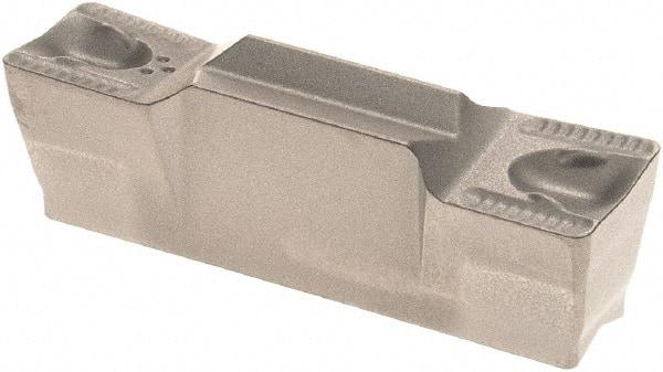 Iscar - 5005GRIP Grade IC08, 5mm Cutting Width Carbide Grooving Insert - 3mm Max Depth of Cut, Neutral, 0.5mm Corner Radius, Uncoated - Apex Tool & Supply