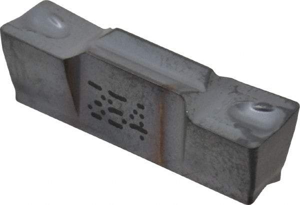 Iscar - 5005GRIP Y Grade IC354, 5mm Cutting Width Carbide Grooving Insert - 3mm Max Depth of Cut, Neutral, 0.5mm Corner Radius, TiCN Finish - Apex Tool & Supply