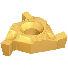 Iscar - GTGA16 Grade IC528, 1.4mm Cutting Width, Double End, Carbide Grooving Insert - TiCN/TiN Finish, 1.8mm Depth of Cut, Internal Right Hand & External Left Hand, 0.1mm Corner Radius - Apex Tool & Supply
