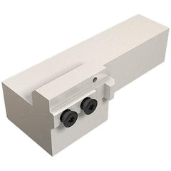 Iscar - HA, Left Hand, Indexable Grooving Tool Holder - 1-1/4" Shank Height, 1-1/4" Shank Width, 6.3" OAL, Through Coolant - Apex Tool & Supply
