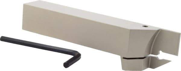 Iscar - HELI, External, Left Hand, 0.157 to 3/16" Groove Width, Indexable Grooving Tool Holder - 1" Shank Height, 1" Shank Width, 6" OAL - Apex Tool & Supply