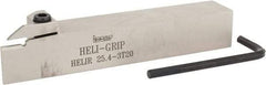 Iscar - HELI, External, Right Hand, 0.118 to 1/8" Groove Width, Indexable Grooving Tool Holder - 1" Shank Height, 1" Shank Width, 6" OAL - Apex Tool & Supply