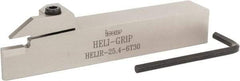 Iscar - HELI, External, Right Hand, 0.236 to 1/4" Groove Width, Indexable Grooving Tool Holder - 1" Shank Height, 1" Shank Width, 6" OAL - Apex Tool & Supply