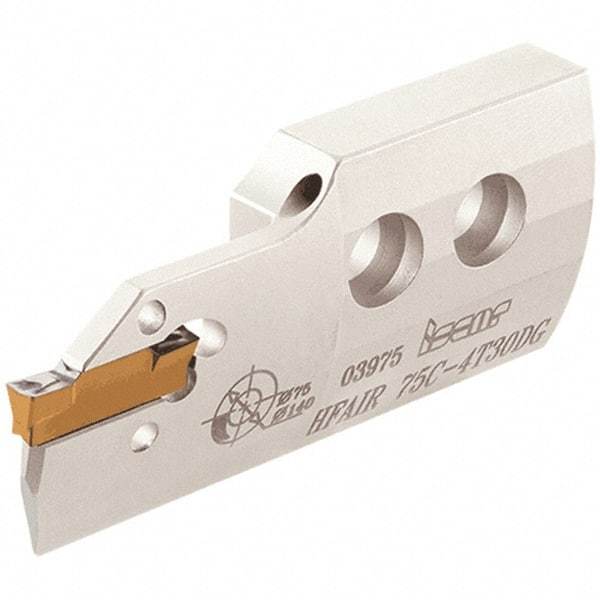 Iscar - 5mm Groove Width, 25mm Max Depth of Cut, Left Hand Cut, HFAI Indexable Grooving Blade - HFPR/L Insert Style, Series Heliface - Apex Tool & Supply