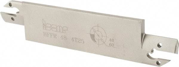 Iscar - 4mm Groove Width, 25mm Max Depth of Cut, Right Hand Cut, HFF Indexable Grooving Blade - HFPR/L 4004... Insert Style, Series Heliface - Apex Tool & Supply