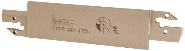 Iscar - 4mm Groove Width, 25mm Max Depth of Cut, Right Hand Cut, HFF Indexable Grooving Blade - HFPR/L 4004... Insert Style, Series Heliface - Apex Tool & Supply