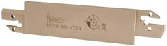 Iscar - 4mm Groove Width, 25mm Max Depth of Cut, Right Hand Cut, HFF Indexable Grooving Blade - HFPR/L 4004... Insert Style, Series Heliface - Apex Tool & Supply