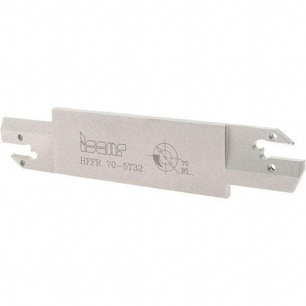 Iscar - 5mm Groove Width, 32mm Max Depth of Cut, Right Hand Cut, HFF Indexable Grooving Blade - HFPR/L 5004... Insert Style, Series Heliface - Apex Tool & Supply