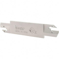 Iscar - 5mm Groove Width, 32mm Max Depth of Cut, Right Hand Cut, HFF Indexable Grooving Blade - HFPR/L 5004... Insert Style, Series Heliface - Apex Tool & Supply