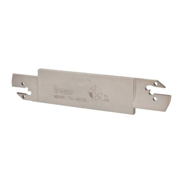 Iscar - 4mm Groove Width, 30mm Max Depth of Cut, Right Hand Cut, HFF Indexable Grooving Blade - HFPR/L 4020... Insert Style, Series Heliface - Apex Tool & Supply