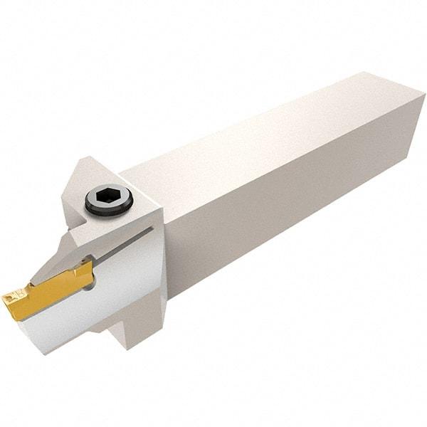 Iscar - HFH, External, Right Hand, 0.39" Max Depth of Cut, 0.197" Max Groove Width, Indexable Grooving Tool Holder - DGN.., GRIP 50.., HFPR 5004 Insert Compatibility, 1" Shank Height, 1" Shank Width, 6" OAL - Apex Tool & Supply
