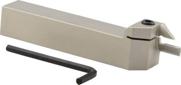 Iscar - HFH, External, Left Hand, 0.79" Max Depth of Cut, 0.157" Max Groove Width, Indexable Grooving Tool Holder - H.PL 40.. Insert Compatibility, 1" Shank Height, 1" Shank Width, 6" OAL - Apex Tool & Supply