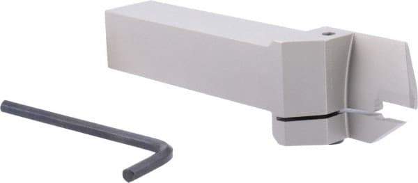 Iscar - HFH, External, Right Hand, 1.26" Max Depth of Cut, 0.236" Max Groove Width, Indexable Grooving Tool Holder - DGN 6303, GRIP 6.., HFPR 6004 Insert Compatibility, 1" Shank Height, 1" Shank Width, 6" OAL - Apex Tool & Supply