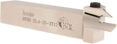 Iscar - HFH, External, Right Hand, 0.47" Max Depth of Cut, 0.118" Min Groove Width, Indexable Grooving Tool Holder - 1" Shank Height, 1" Shank Width, 6" OAL - Apex Tool & Supply