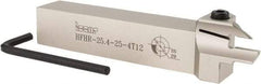 Iscar - HFH, External, Right Hand, 0.47" Max Depth of Cut, 0.157" Max Groove Width, Indexable Grooving Tool Holder - DG.., GRIP, HG.. Insert Compatibility, 1" Shank Height, 1" Shank Width, 6" OAL - Apex Tool & Supply