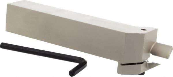 Iscar - HFH, External, Right Hand, 0.67" Max Depth of Cut, 0.197" Max Groove Width, Indexable Grooving Tool Holder - DGN.., GRIP 50.., HFPR 5004 Insert Compatibility, 1" Shank Height, 1" Shank Width, 6" OAL - Apex Tool & Supply