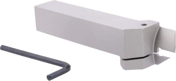 Iscar - HFH, External, Right Hand, 0.87" Max Depth of Cut, 0.118" Max Groove Width, Indexable Grooving Tool Holder - HFPR 30.. Insert Compatibility, 1" Shank Height, 1" Shank Width, 6" OAL - Apex Tool & Supply