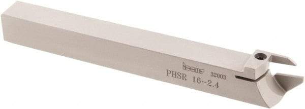 Iscar - PHS, External, Right Hand, 5/8" Max Depth of Cut, 3/32 to 1/8" Groove Width, Indexable Grooving Tool Holder - GDMW 2.4 Insert Compatibility, 0.63" Shank Height, 0.63" Shank Width, 5.9" OAL - Apex Tool & Supply