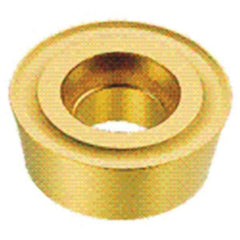Iscar - RPMT43 Grade IC50M Carbide Milling Insert - Uncoated, 3/16" Thick, 1/2" Inscribed Circle - Apex Tool & Supply